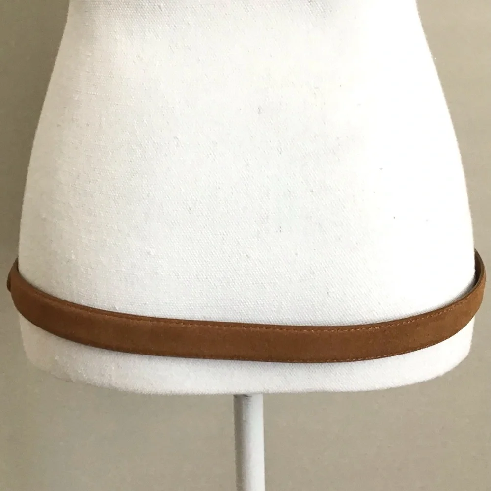 Madewell Suede Leather Belt In Timber Beam Size Large New With Tag - Picture 5 of 10